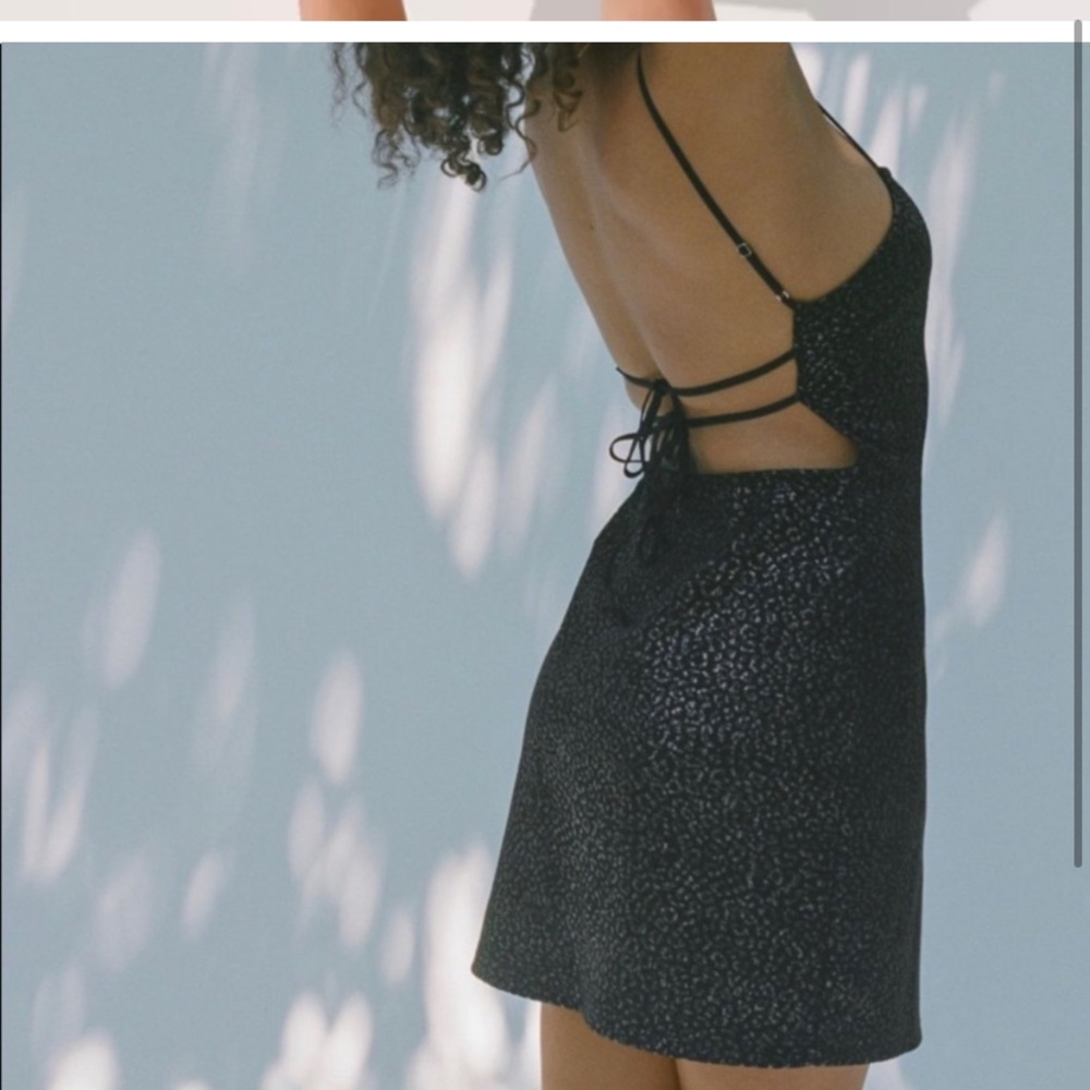Urban Outfitters Cheetah Black Dress - Picture 2 of 3